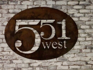 4ft Metal Sign, custom logo business sign
