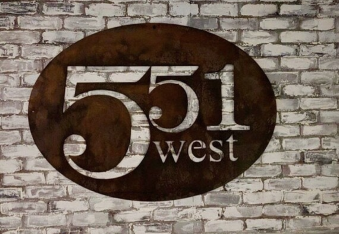 4ft Metal Sign, custom logo business sign