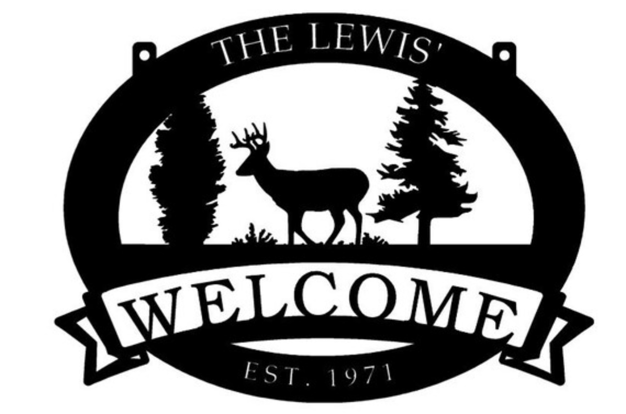 Metal Buck SIGN, Custom Deer sign, personal buck sign - Image 3