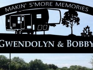 Campground Sign RV Park Plaque 5th Wheel camper Address Personalized Campsite
