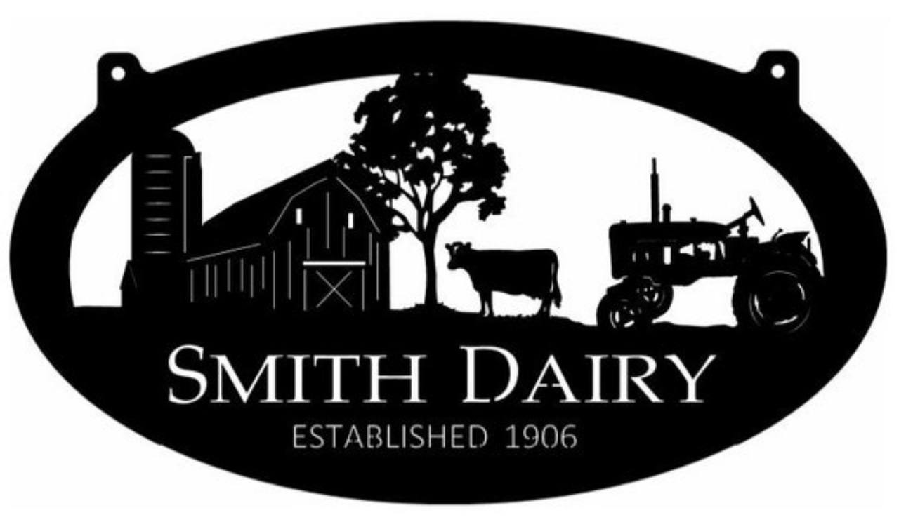 Metal Dairy sign, Cow calf barn sign ,Personalized Metal Sign Cow Calf barn sign - Image 4