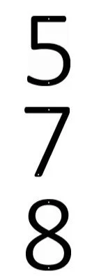 METAL Letters, metal address 5 inch or 6 inch or 8 inch or 10 inch or 12 inch - Image 6