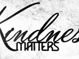 Metal wall words Kindness Matters, kindness wall art