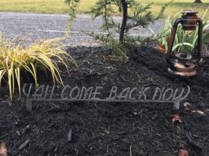 Yall Come Back Now garden art, southern garden art on stake