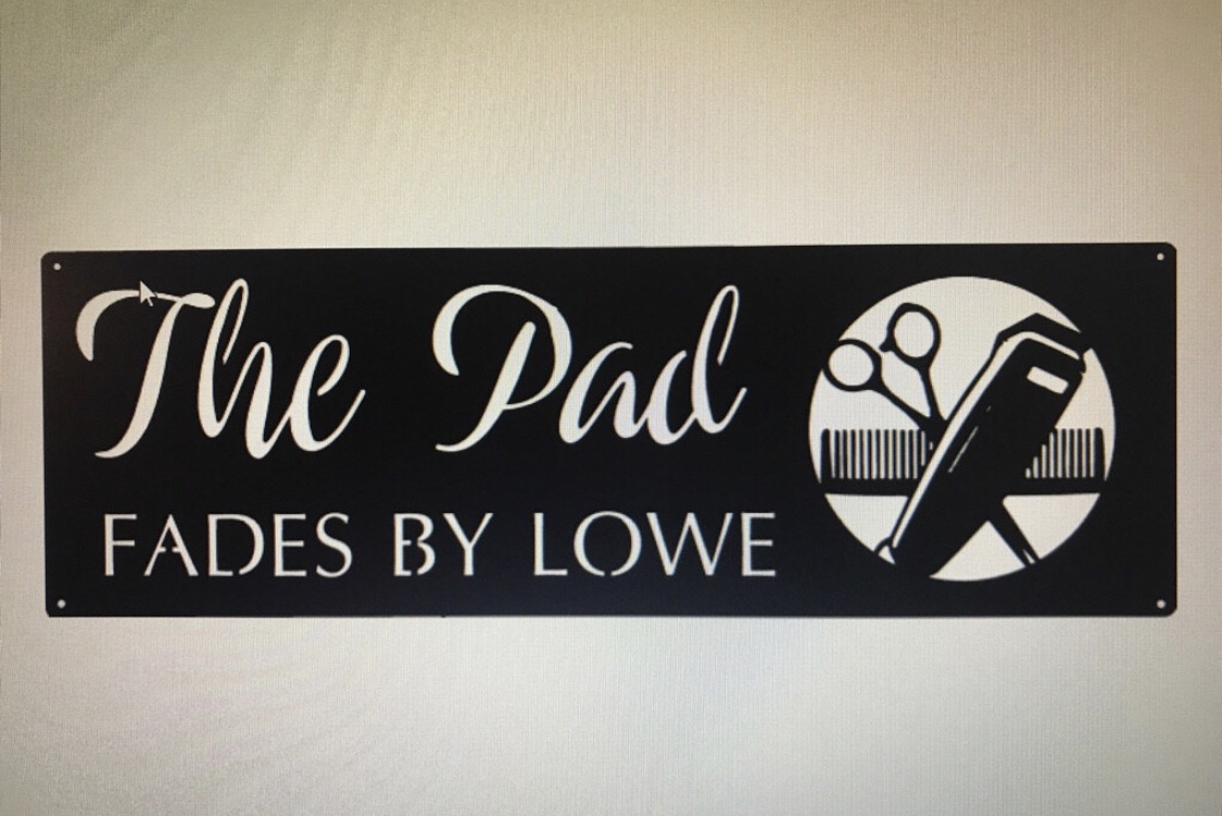 36 inch Metal Custom Sign BARBERSHOP - Image 2