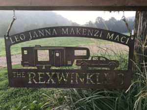 Personalized camper sign, metal camper sign , CAMPER and pickup truck sign
