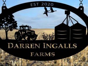 FARM SIGN, grain bin sign, farm sign Grain Bin TRACTOR corn stalks