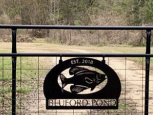 Metal FISH sign with Crappie fish