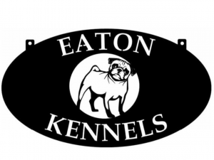 Metal DOG KENNEL Sign , custom dog sign with your name or business