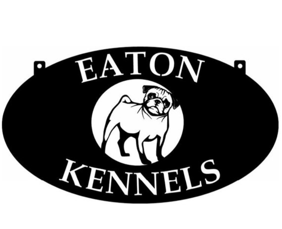 Metal DOG KENNEL Sign , custom dog sign with your name or business