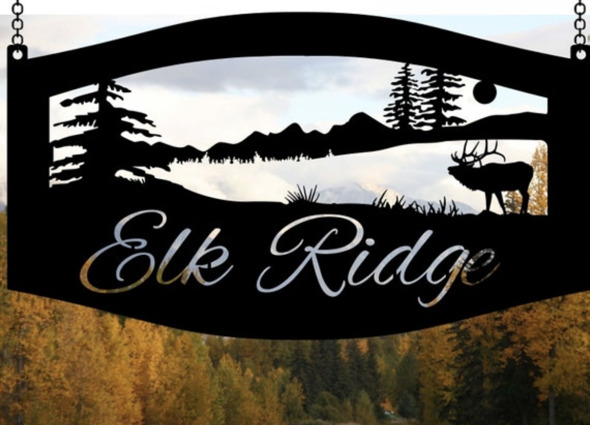 Laser cut Elk or MOOSE sign, Stunning 3' Metal Sign with MOOSE , buck sign FOREST Sign, deer sign
