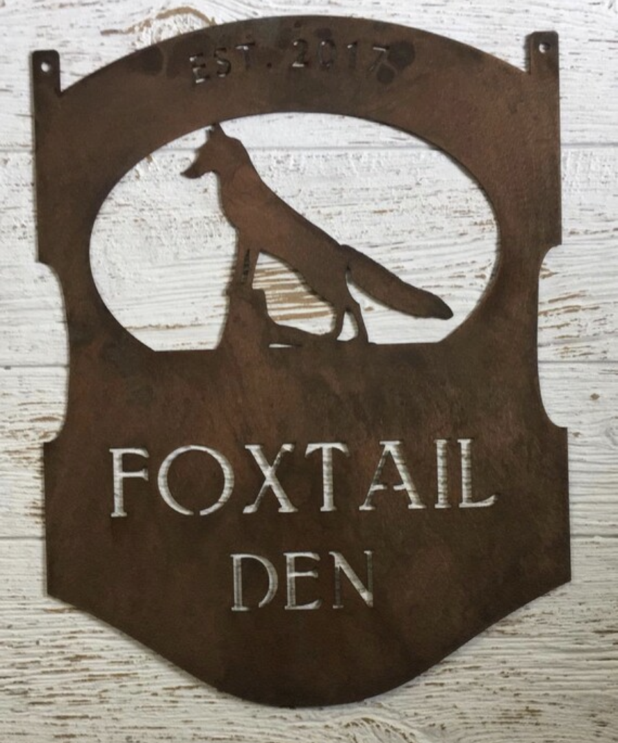 metal FOX sign with FOX - Image 2