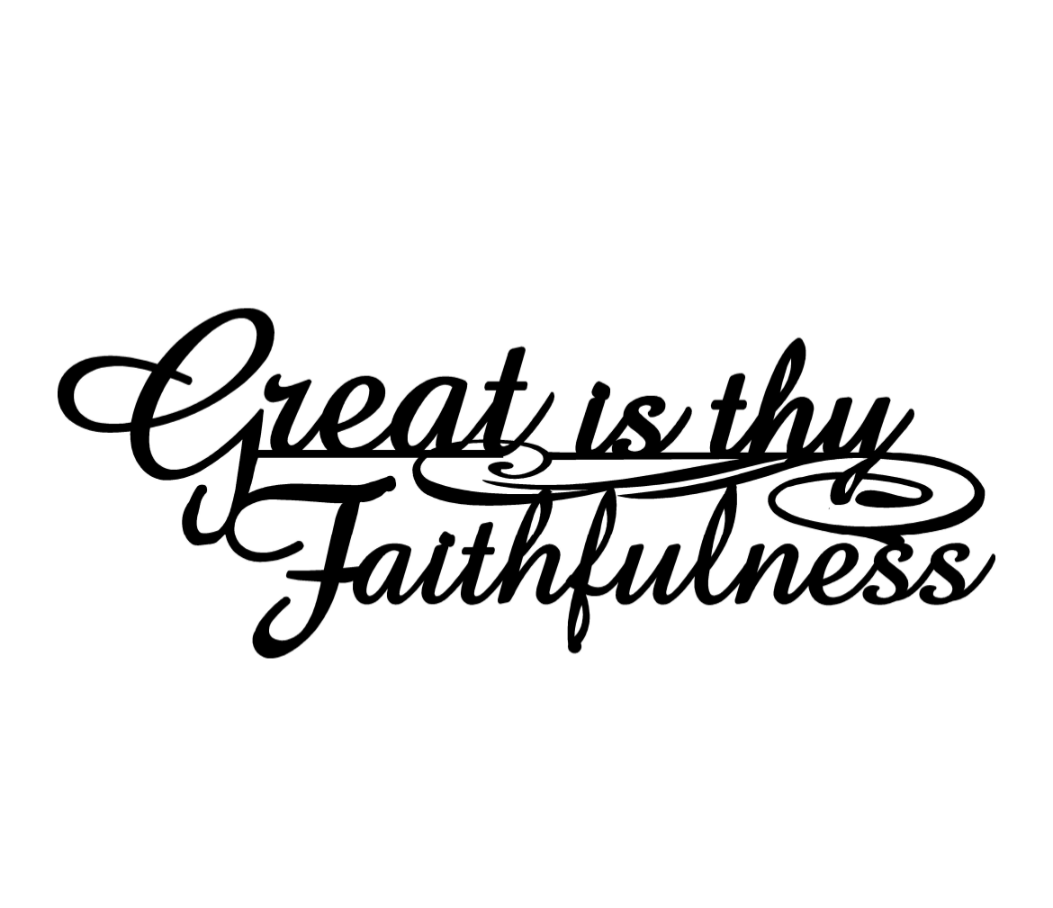 Beautiful, Inspirational, Metal " Great is Thy faithfulness" - Image 2