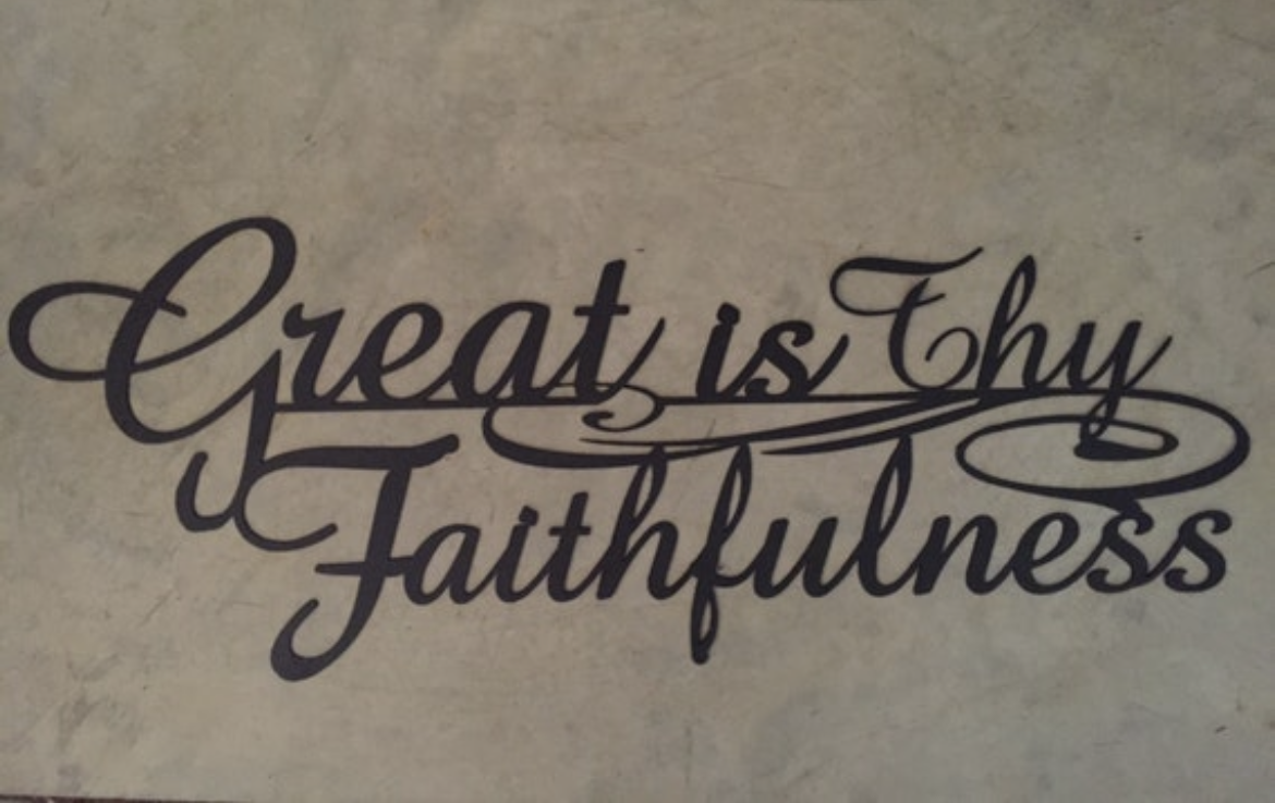 Beautiful, Inspirational, Metal " Great is Thy faithfulness" - Image 3