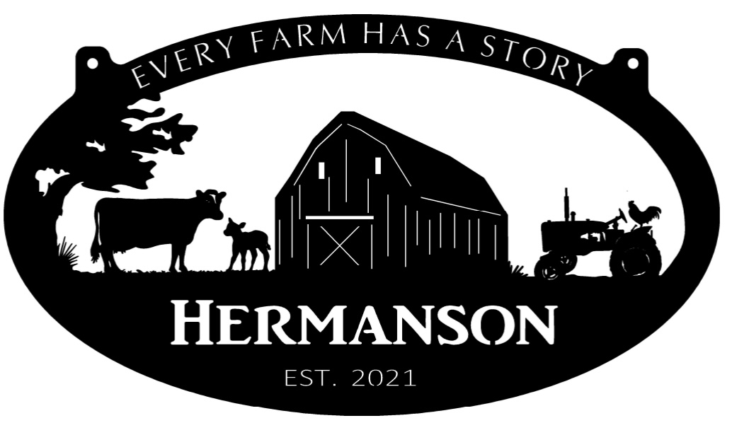 Cow calf rooster tractor barn sign metal , Personalized Metal Sign Cow Calf barn sign