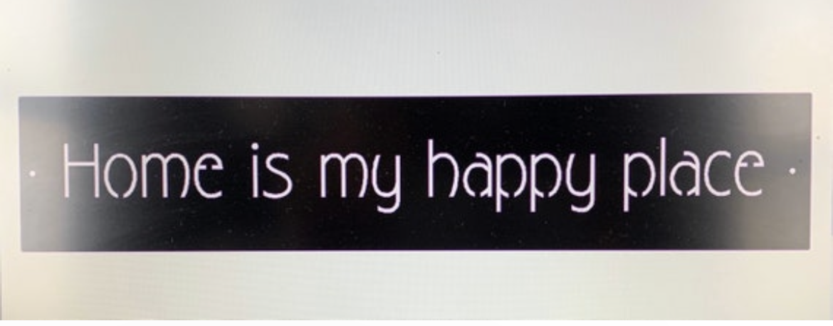 HOME Is My HAPPY PLACE metal plaque
