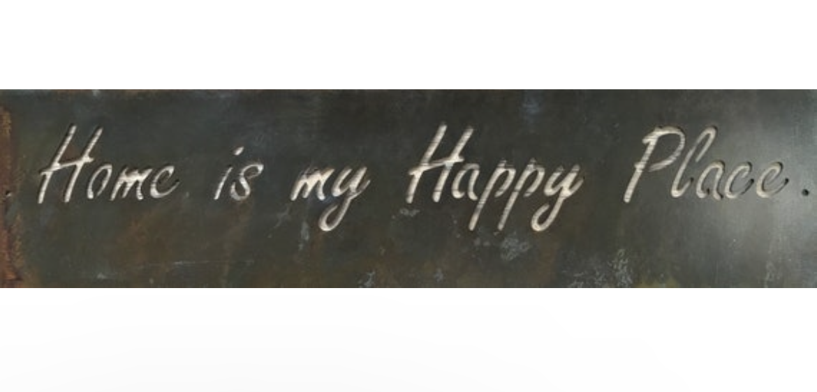 HOME Is My HAPPY PLACE metal plaque - Image 3