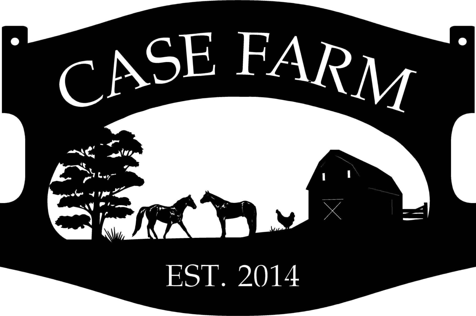 Metal Horse Sign, Horse Barn Sign