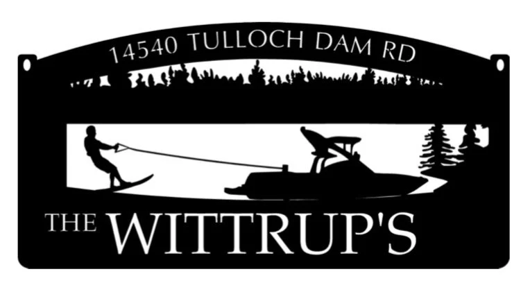 Metal SKI BOAT sign, ski boat water skiing sign, wakeboard boat sign - Image 6