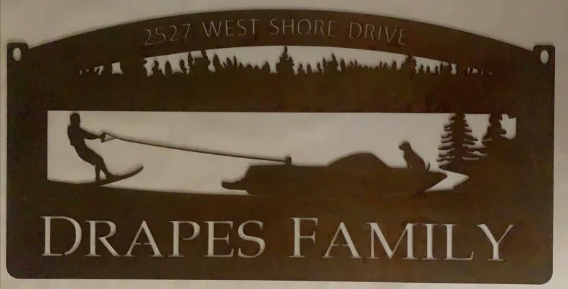 Metal SKI BOAT sign, ski boat water skiing sign, wakeboard boat sign - Image 8