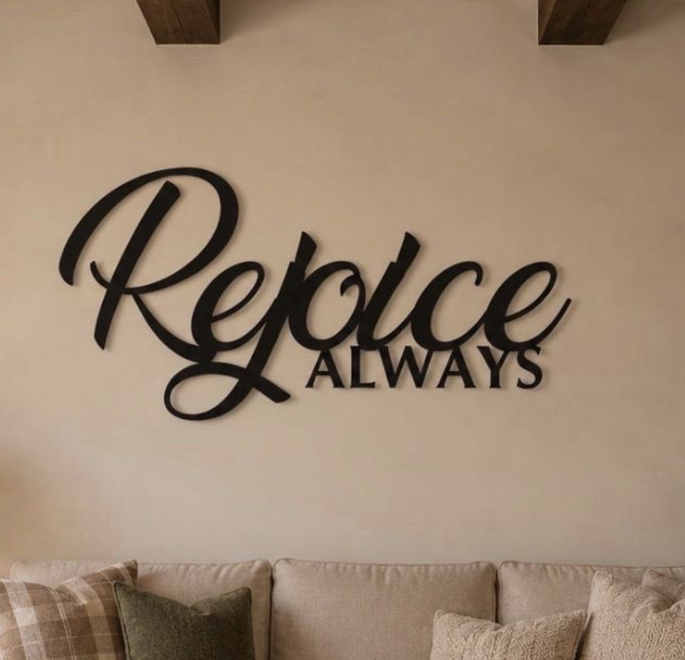 Rejoice Always metal wall words, metal words Rejoice Always - Image 3