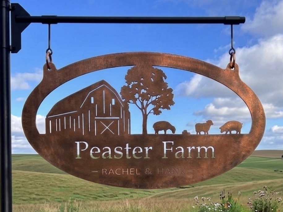 Farm sign Metal SHEEP Sign barn sheep pasture sign customized name plaque driveway address - Image 2