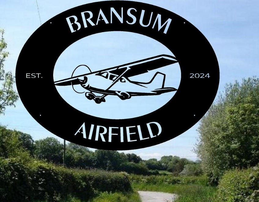 Metal Airplane sign, Cessna sign, airfield sign