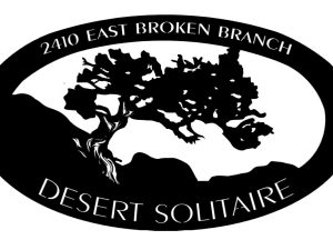 Desert Solitaire sign in black