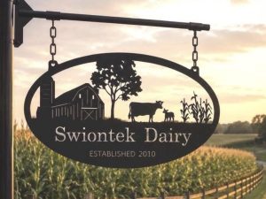 Metal Dairy sign, Cow calf barn sign ,Personalized Metal Sign Cow Calf barn sign