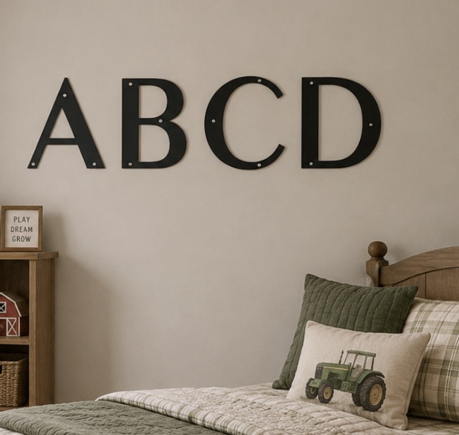 METAL LETTERS 6 inch or 8 inch or 10 inch or 12 inch
