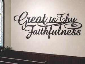 Beautiful, Inspirational, Metal " Great is Thy faithfulness"