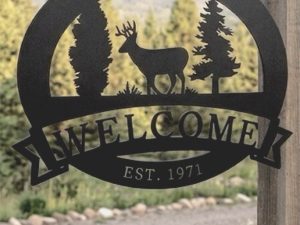 Metal Buck SIGN, Custom Deer sign, personal buck sign
