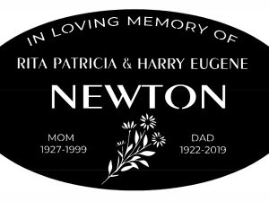 Newton sign in black