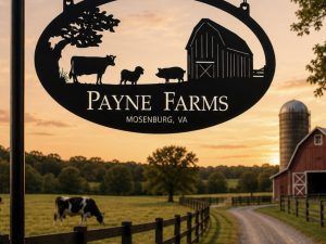 Metal SHEEP Sign, pig barn SHEEP COW sign, metal farm sign