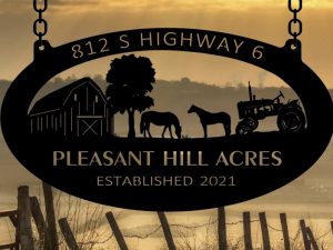 Metal HORSE Sign ,barn horses tractor sign