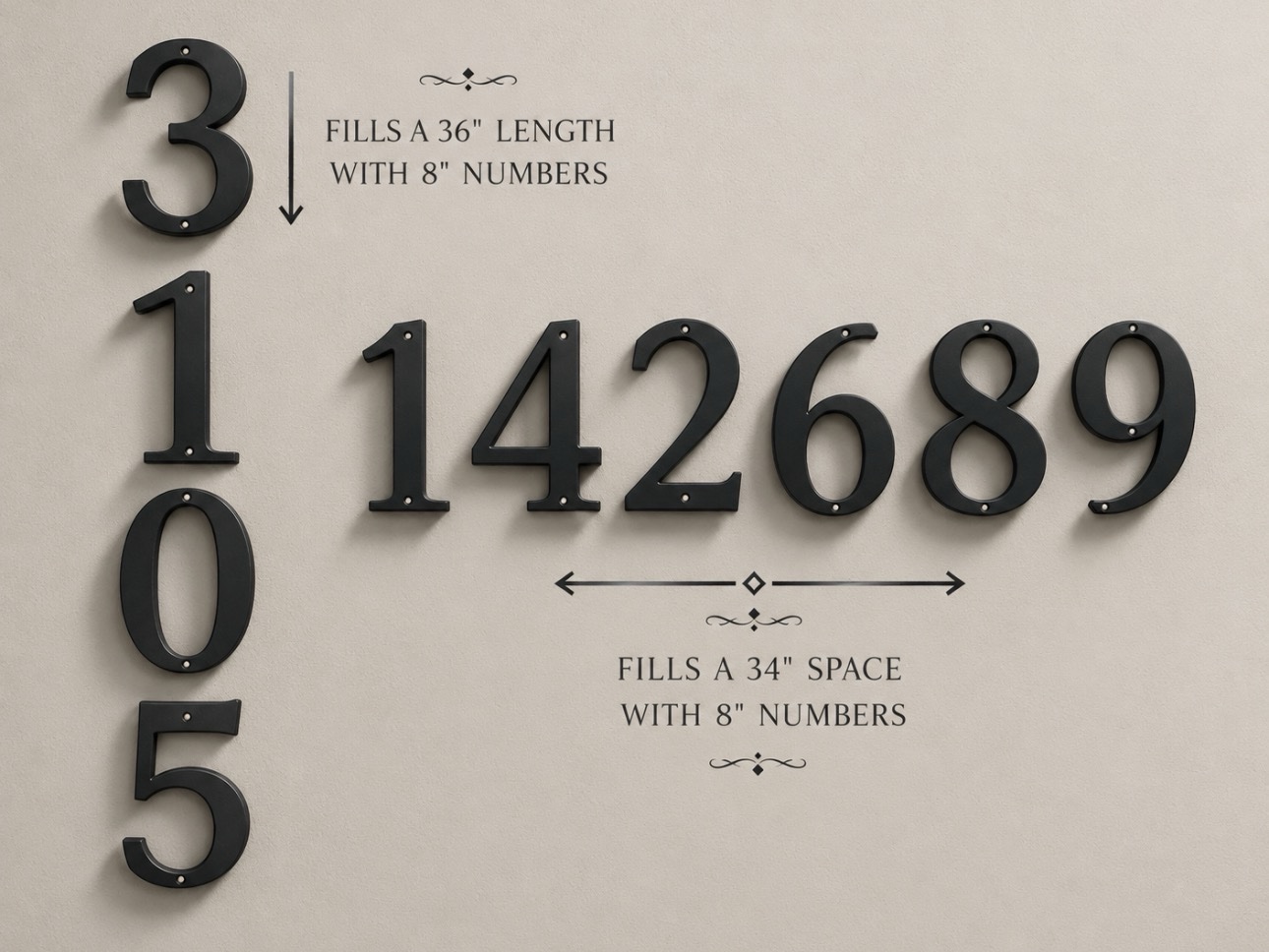 METAL Letters, metal address 6 inch or 8 inch or 10 inch or 12 inch - Image 2