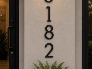 METAL HOUSE NUMBERS 5 inch, 6 inch , 7 inch ,8 inch ,10 inch or 12 inch