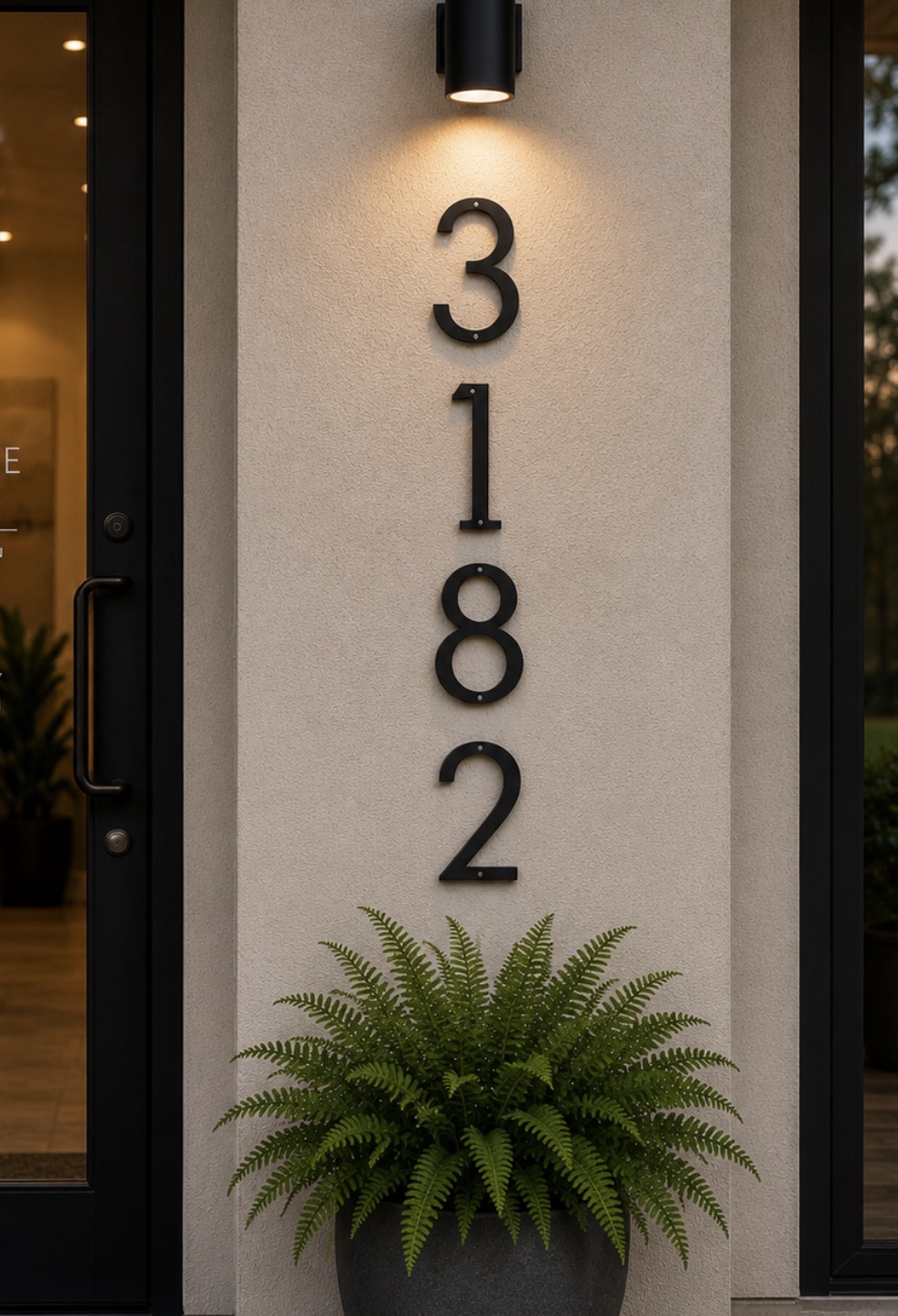 METAL HOUSE NUMBERS 5 inch, 6 inch , 7 inch ,8 inch ,10 inch or 12 inch