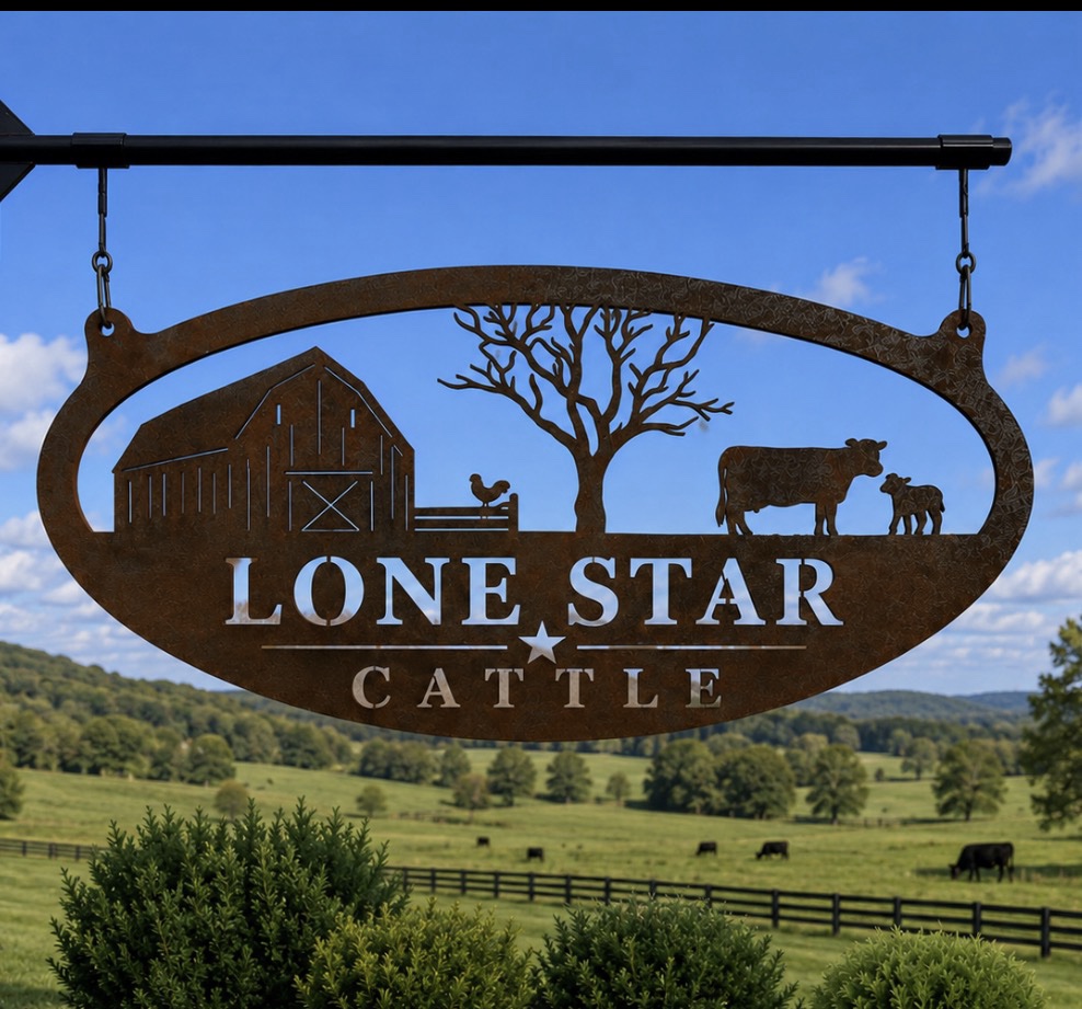 Cow calf barn sign metal , Personalized Metal Sign Cow Calf barn sign - Image 3