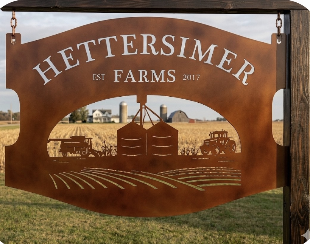 FARM SIGN Combine Grain bins plaque Agricultural Name sign by Sign Performance - Image 5