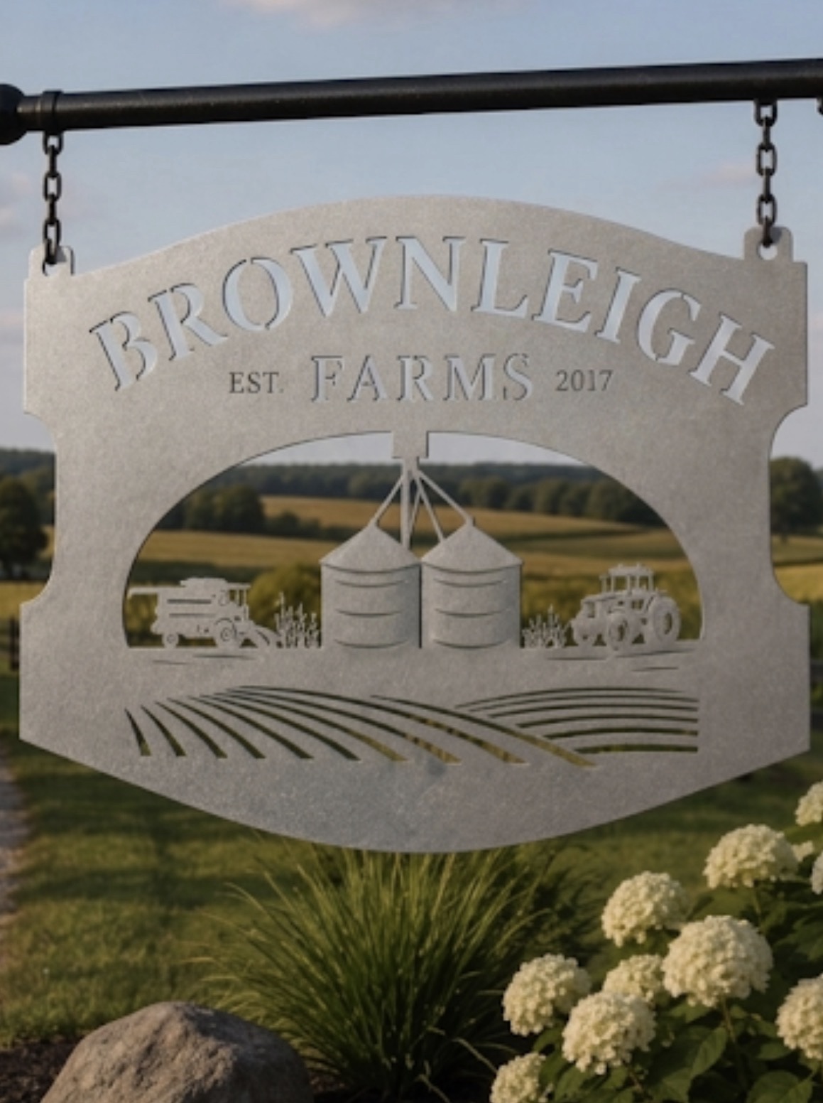 FARM SIGN Combine Grain bins plaque Agricultural Name sign by Sign Performance - Image 6