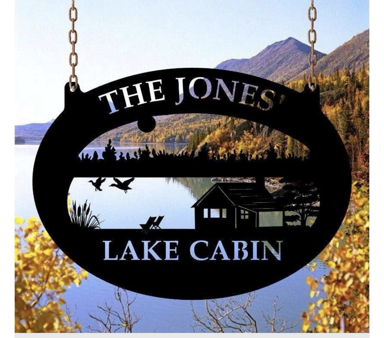 Metal Cabin lake sign ,fisherman cabin sign, laser cut cabin sign, lake house sign - Image 4