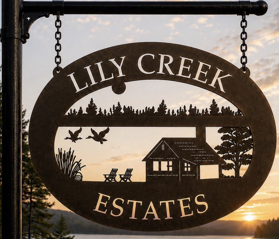 Metal Cabin lake sign ,fisherman cabin sign, laser cut cabin sign, lake house sign - Image 3
