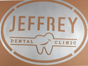 Laser cut metal logo sign with your business logo in baked on powder coat finish