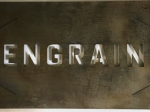 Metal logo sign with YOUR LOGO