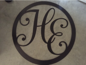 36inch METAL MONOGRAM ,huge sign