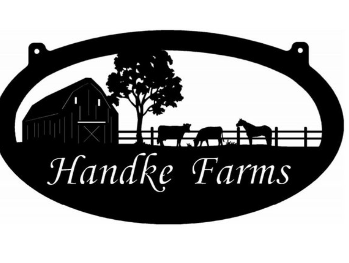 Metal Farm Sign, Barn, Cow, Horse, fence sign - Image 2