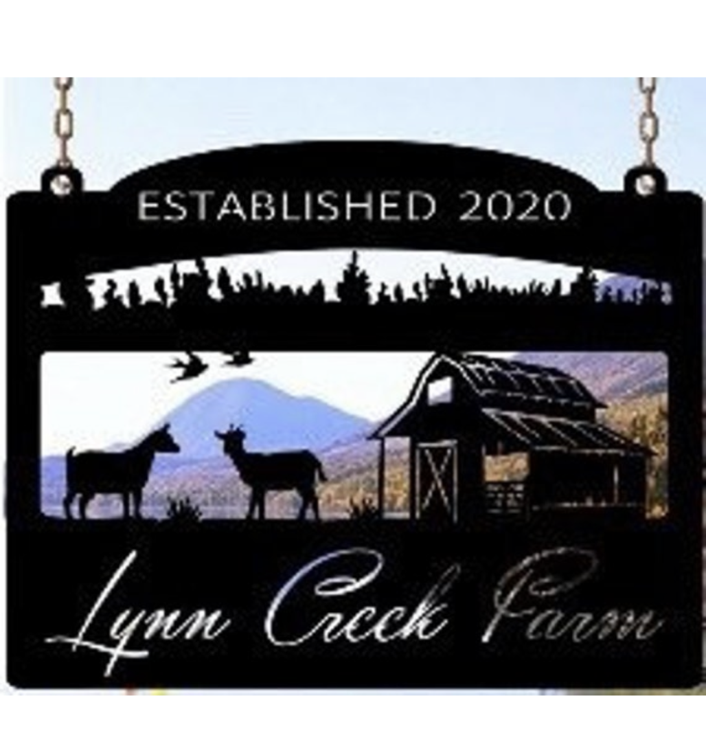 Metal Nigerian Dwarf Goat sign ,GOATS Mountain chickens