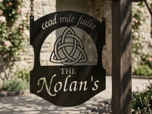 Metal CELTIC KNOT SIGN Irish sign