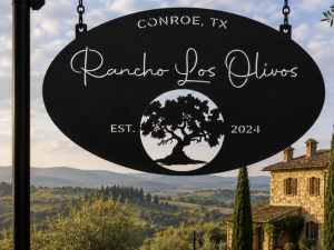 Metal Olive Tree Sign personalized Outdoor sign Christmas gift